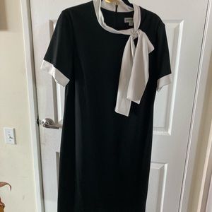 Dress with Scarf Neck Detail